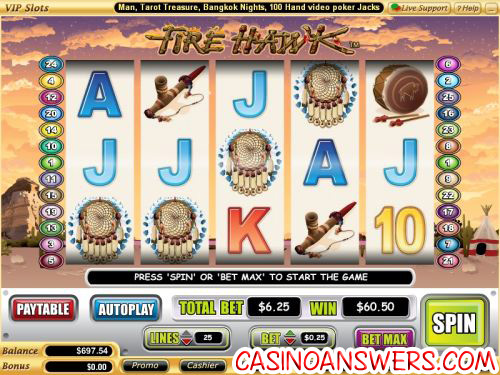 fire hawk vegas tech video slot