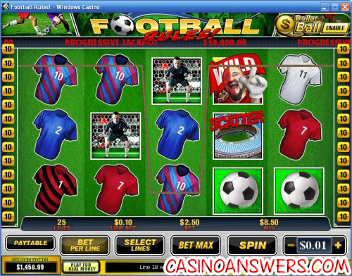 football rules slot machine