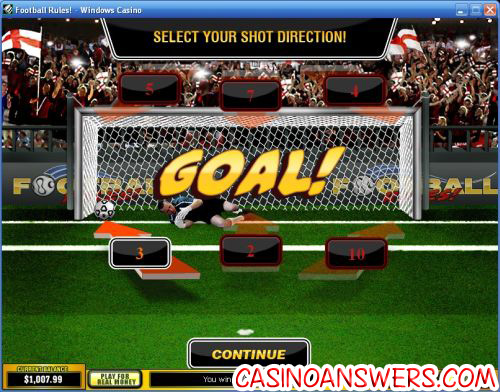 football rules video slot bonus game