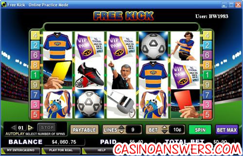 free kick video slot