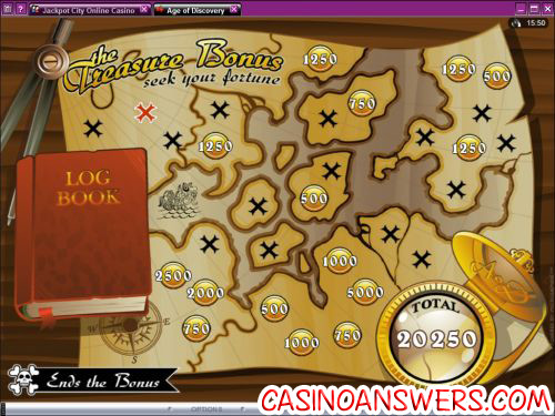 age of discovery video slot bonus game