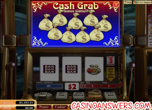 cash grab casino game