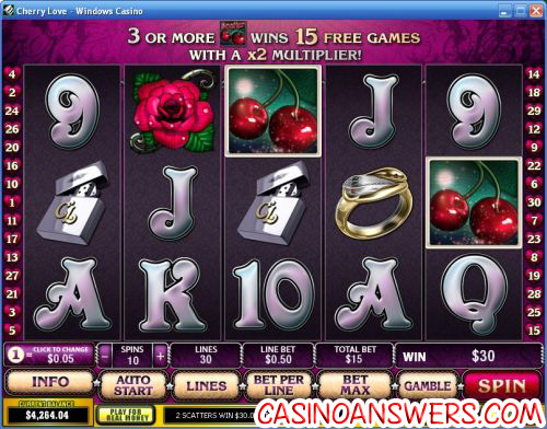 cherry love playtech video slot