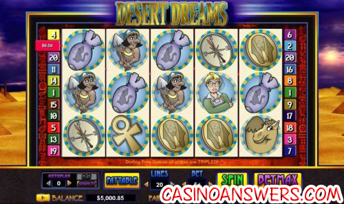 desert dreams video slot