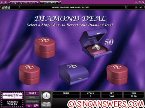 diamond deal classic slot bonus game