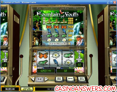 fountain of youth playtech slot