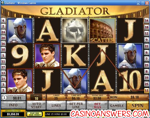 gladiator playtech video slot