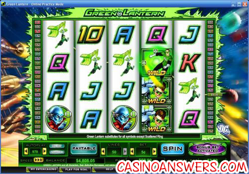 green lantern dc video slot