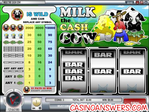 milk the cash cow slot machine