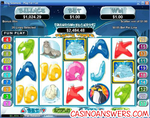 penguin power rtg video slot