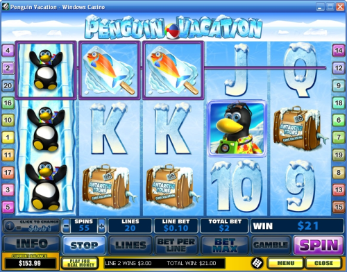 penguin vacation video slot