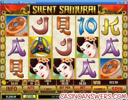 silent samurai video slot