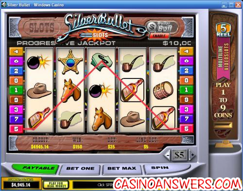 silver bullet video slot