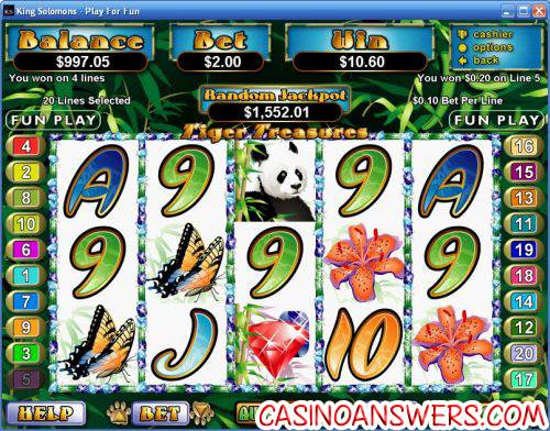 tiger treasures rtg video slot