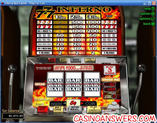 triple 7 inferno classic slot