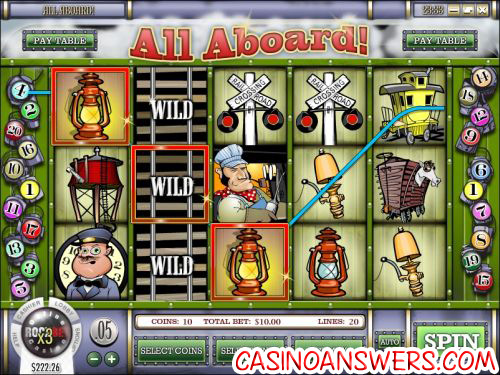 all aboard video slot rival