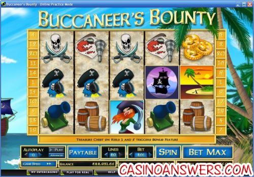 buccaneers bounty video slot