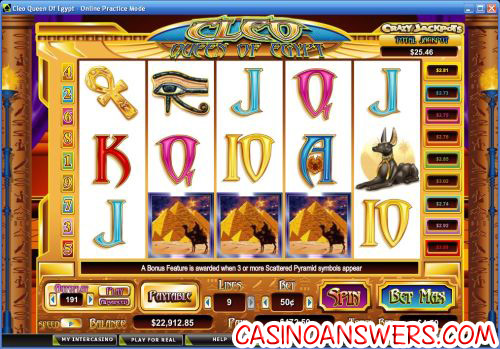 cleo queen of egypt video slot