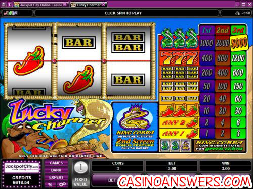 lucky charmer classic slot