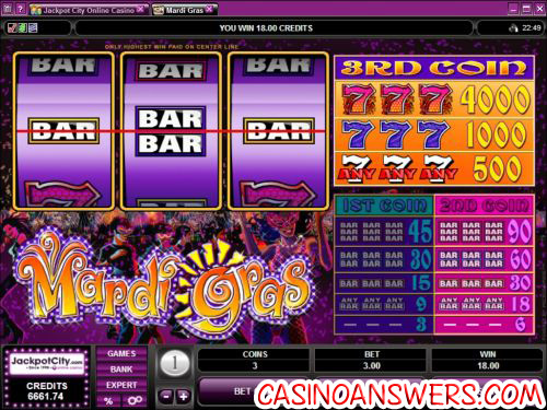 mardi gras classic slot