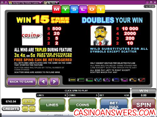 my slot custom bonus game