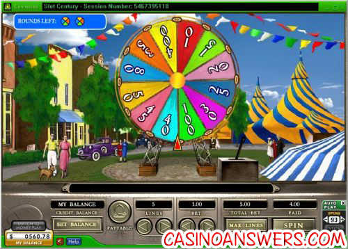 slot century bonus game wheel of fortune