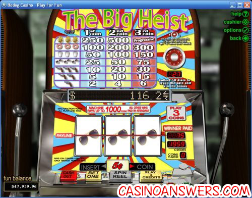 the big heist classic slot