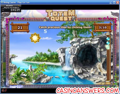 totem quest casino bonus game