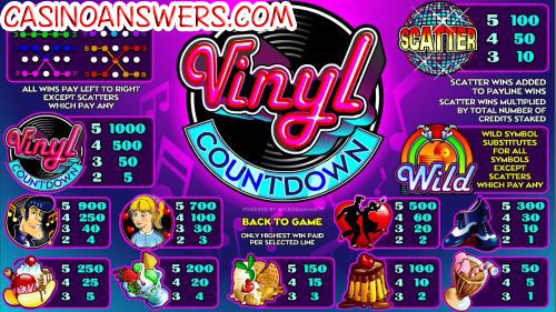 vinyl countdown video slot