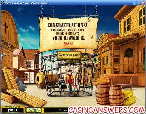 wanted dead or alive casino game