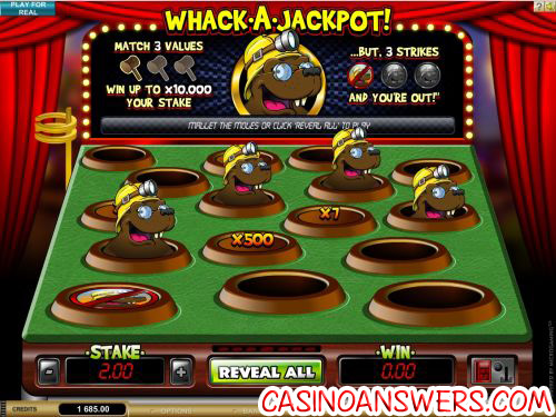 whack a jackpot scratch card