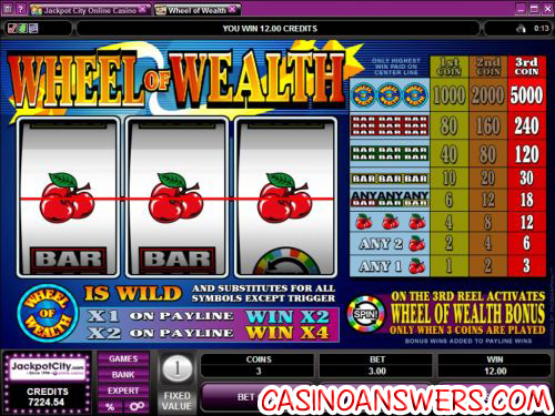 wheel of wealth slot machine