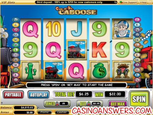 cash caboose video slot