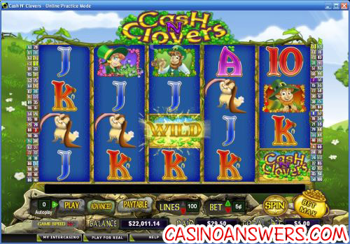 cash n clovers video slot