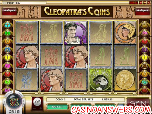 cleopatras coin video slot