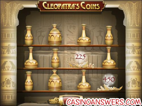 cleopatras coin flash bonus game