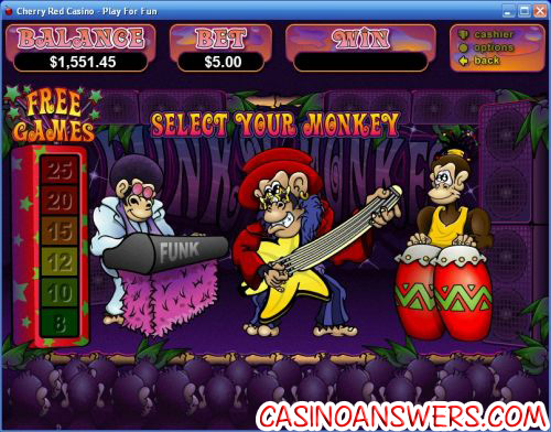 funky monkey bonus game