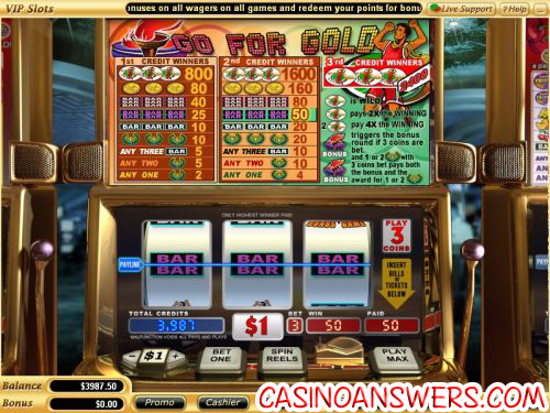 go for gold vegas tech video slot