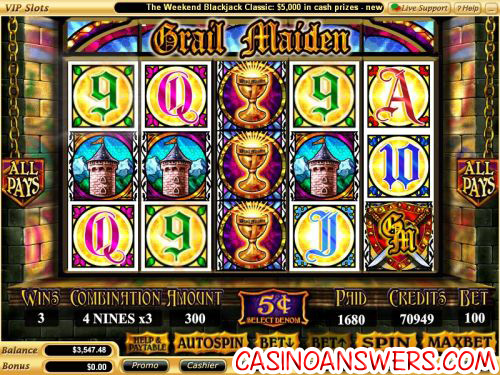 grail maiden video slot