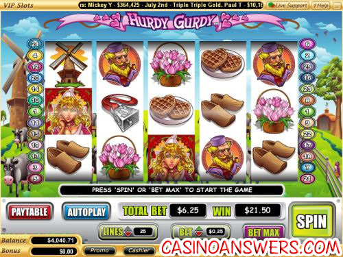 hurdy gurdy video slot