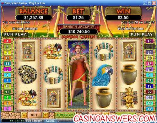 mayan queen video slot