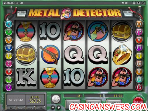 metal detector video slot