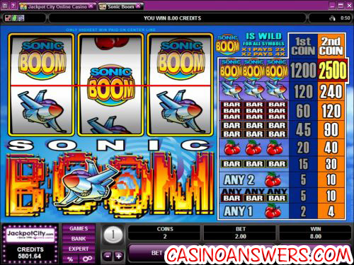 sonic boom classic slot