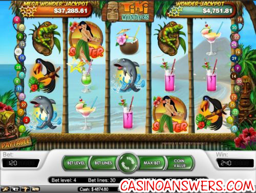 tiki wonders video slot