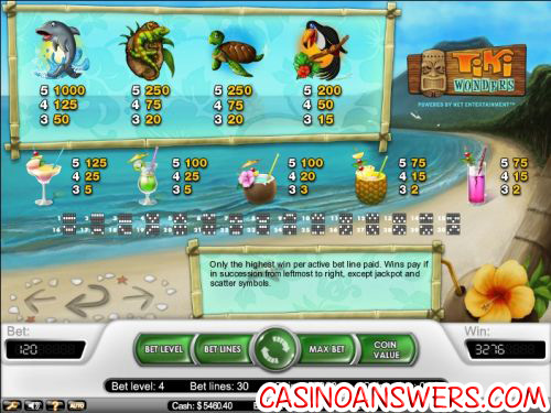 tiki wonders casino flash game