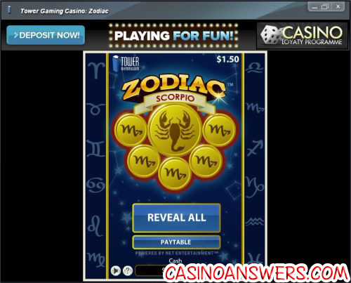 zodiac scratch card