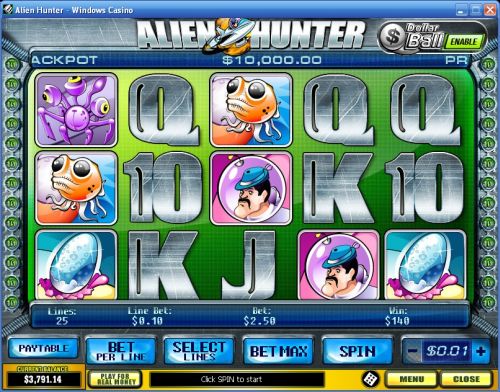 alien hunter playtech video slot