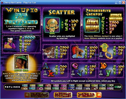 aztecs millions progressive jackpot