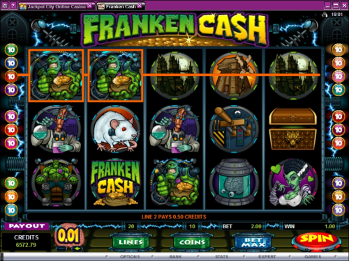 franken cash video slot