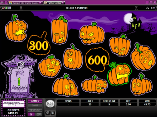 halloweens video bonus game